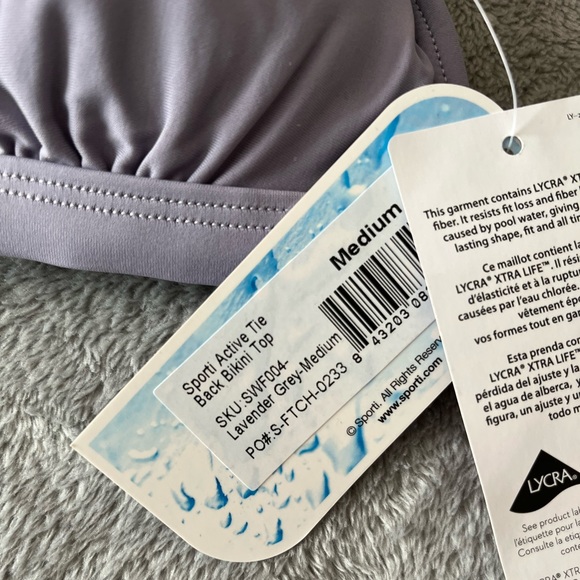 SPORTI Active Tie Back Bikini Top - Picture 3 of 3